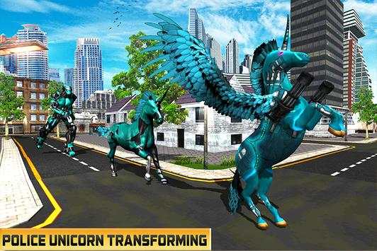 US Robotic Unicorn Transform Bike Game screenshot 3