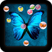 bubble butterfly shooter icon
