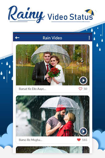 Rainy Video Status 2019 - Hindi Video Status screenshot 2