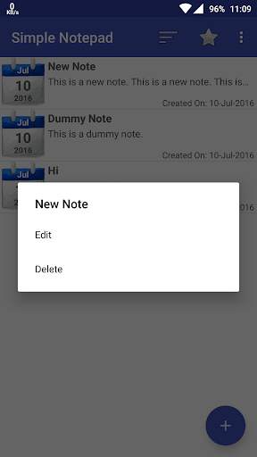 Simple Notepad screenshot 1