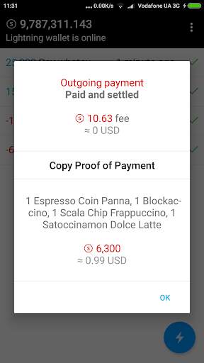 Bitcoin Lightning Wallet TESTNET screenshot 3