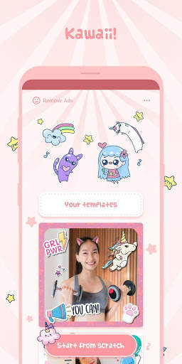 Kawaii Photo Editor | Kawaii Stickers and Frames screenshot 5
