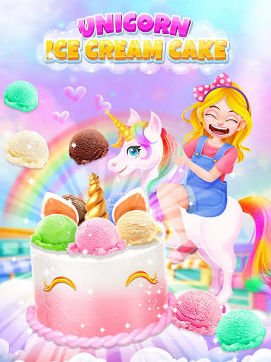 Unicorn Ice Cream Cake - Frozen Summer Food Maker screenshot 5