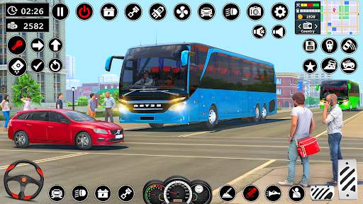 Coach Bus Train Driving Games screenshot 2