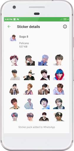Suga WA-Stickers screenshot 5