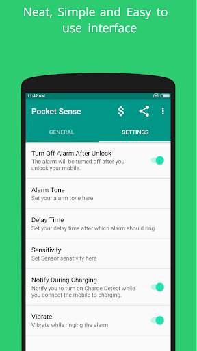 Pocket Sense - Theft Alarm App screenshot 2