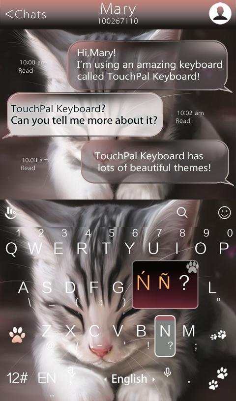Cats Keyboard Theme screenshot 3