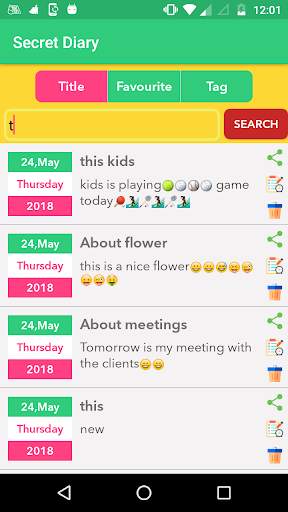 Diary With Lock : Secret Diary 9 تصوير الشاشة