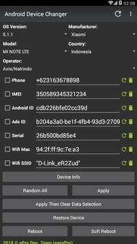 Android Device Changer 1 تصوير الشاشة