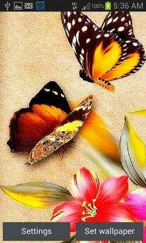 Cute Butterflies LWP स्क्रीनशॉट 1