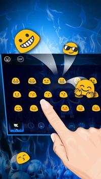Flaming Skull Keyboard Theme screenshot 3