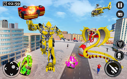 Snake Robot Transform Car Simulator स्क्रीनशॉट 3