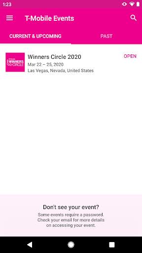 T-Mobile Events screenshot 1
