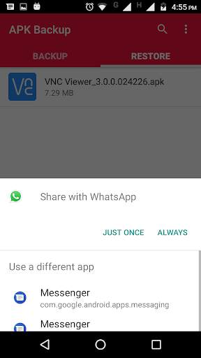 App back up and Restore 13 تصوير الشاشة