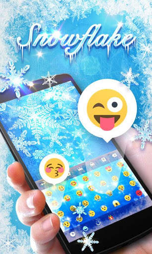 Snow Flake GO Keyboard Theme screenshot 5