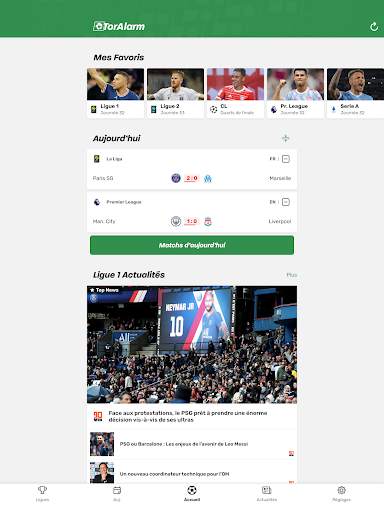 TorAlarm - Scores de football screenshot 9