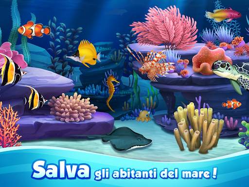 Aqua Blast: Fish Matching 3 Puzzle & Ball Blast screenshot 1