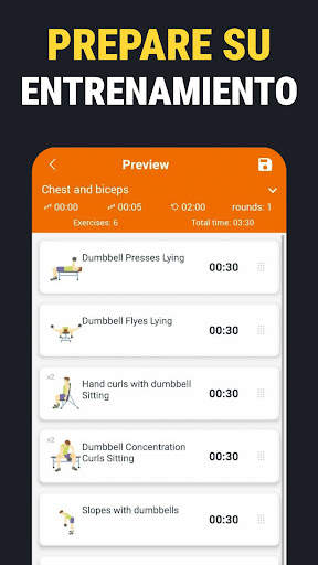 Entrenamiento con mancuernas screenshot 5