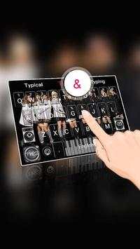 Pop K Theme&Emoji Keyboard 1 تصوير الشاشة
