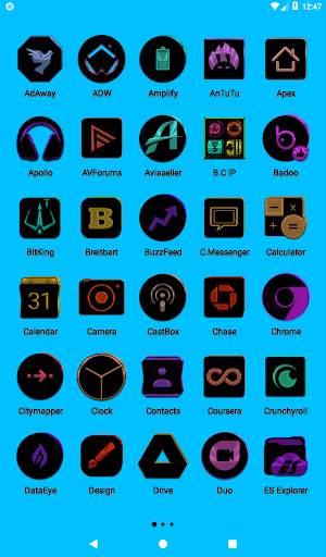 Black and Colors Icon Pack screenshot 10