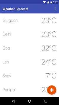 Weather Forecast 1 تصوير الشاشة