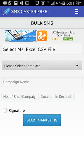 SMS Caster Free screenshot 4