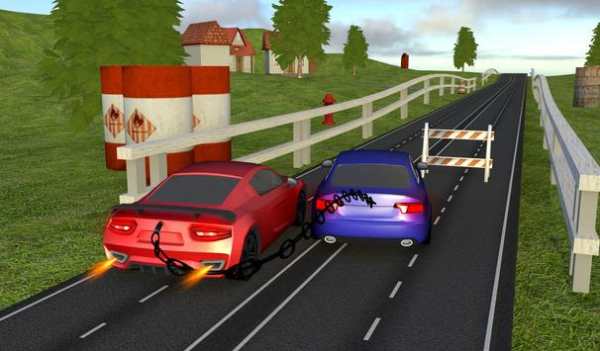 Impossible  Chained Cars Racing Challenge screenshot 4
