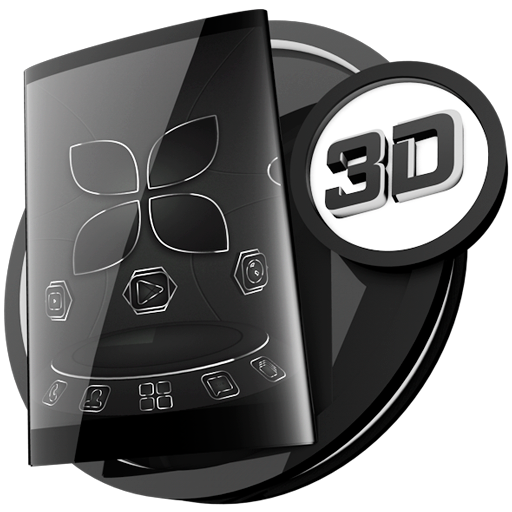 Soft Touch Black theme for Next Launcher icon