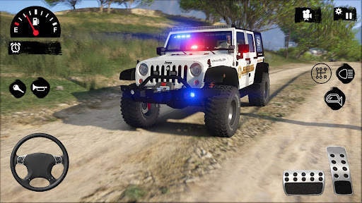 American Police Jeep Driving: Police Games 2021 screenshot 4