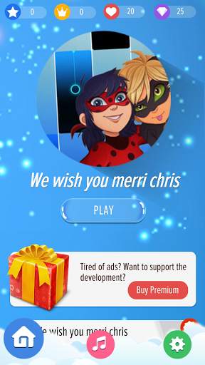 Piano Ladybug Noir Tiles screenshot 1