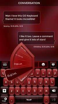 Red Keyboard Theme screenshot 3