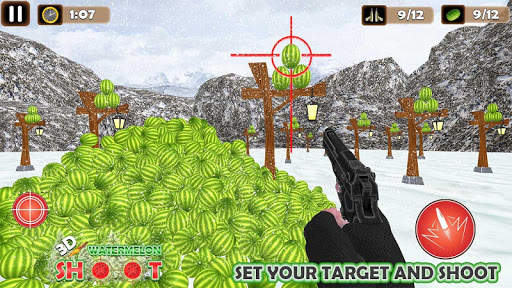 Target Watermelon Shoot 3D: Fruit Cut Games 2020 screenshot 2
