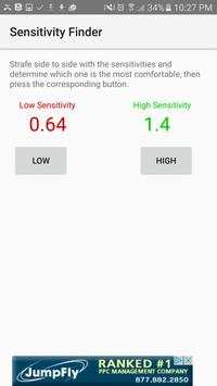 Sensitivity Finder screenshot 2