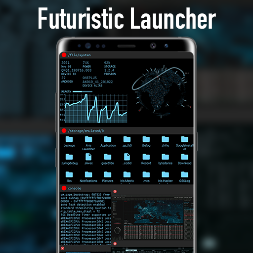 Futuristic Launcher-Iris Theme icon