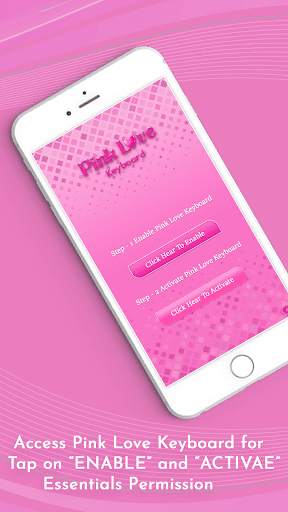 Pink Love Keyboard screenshot 2