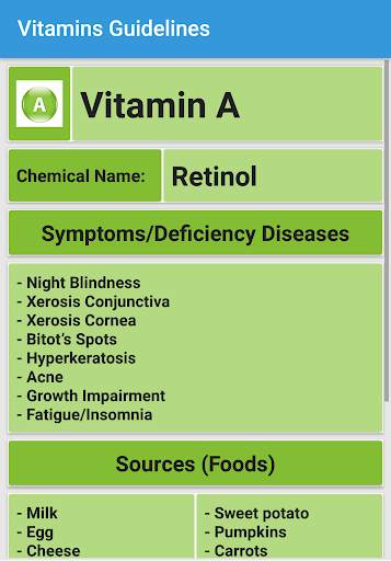 Vitamins Guidelines screenshot 3