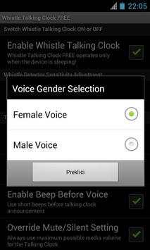 Whistle Talking Clock FREE screenshot 6