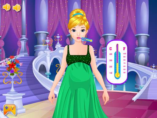 Cinderella gives birth games screenshot 2
