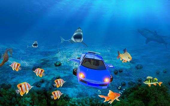Underwater Shark Car Survival Simulaor 3D screenshot 4