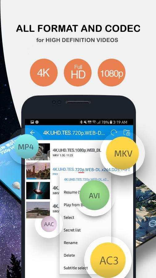 Sax Video Player - Video Player All Format screenshot 1