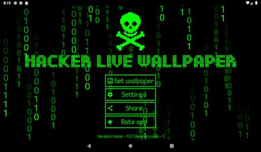 Hacker Live Wallpaper Matrix ☠ screenshot 9