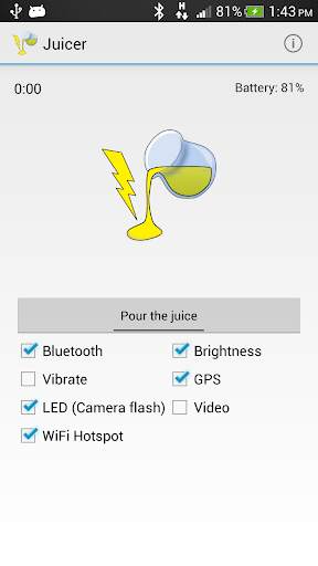 Juicer (battery drainer) screenshot 1