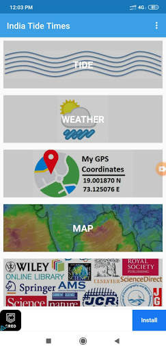 India Tide Times: Weather GPS & Map Integrated screenshot 1