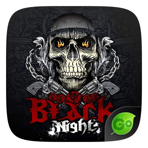 Black Night GO Keyboard Theme 4.5