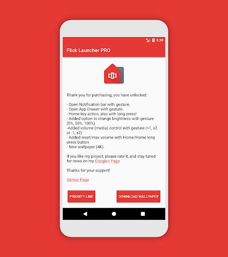 Flick Launcher PRO screenshot 1
