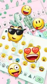 Cute Cartoon Cactus keyboard 3 تصوير الشاشة