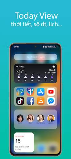 Giao Diện iPhone  iOS Launcher screenshot 5