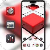 Abstract 3d Changeable square theme on 9Apps