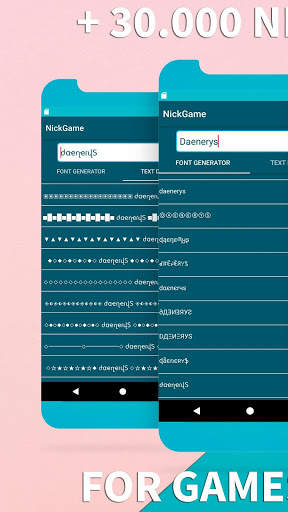 Name Creator For Free Fire, FBR, ... 🎮 NickGame screenshot 1