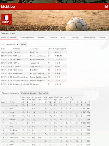 Kicktipp - Pronostics football et rugby entre amis screenshot 9